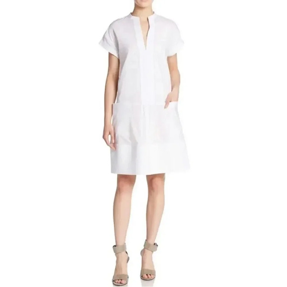 Vince Roll Sleeve poplin Dress - Picture 1 of 11